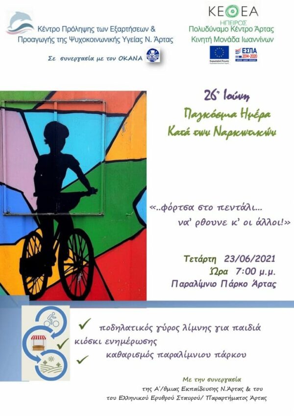 Δράσεις Κ.Π.Ν.Α με αφορμή την Παγκόσμια Ημέρα κατά των ναρκωτικών
