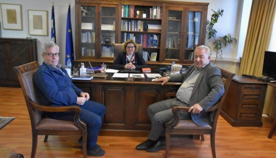 Συνάντηση Δημάρχου Ηγουμενίτσας με την Πρύτανη του Πανεπιστημίου Ιωαννίνων 1080x675 1