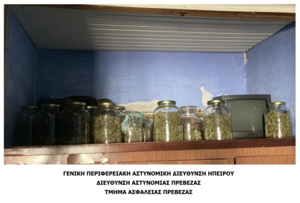 Σύλληψη για κατοχή ναρκωτικών στη Πρέβεζα